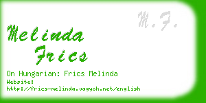 melinda frics business card